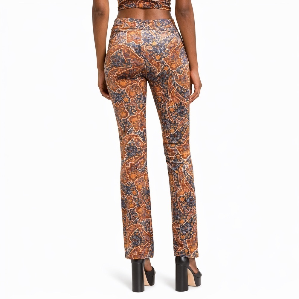 Elodie - Velvet Paisley Pants - Picture 6 of 10